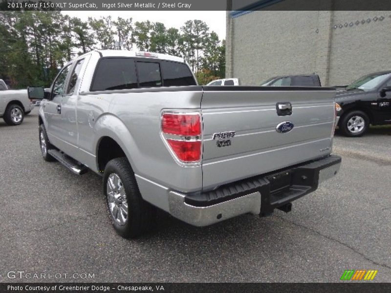 Ingot Silver Metallic / Steel Gray 2011 Ford F150 XLT SuperCab