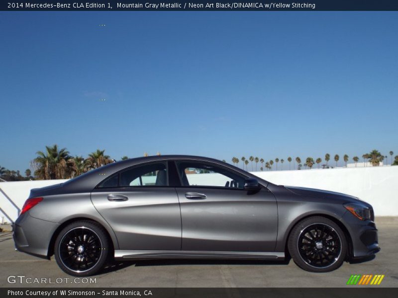 Mountain Gray Metallic / Neon Art Black/DINAMICA w/Yellow Stitching 2014 Mercedes-Benz CLA Edition 1