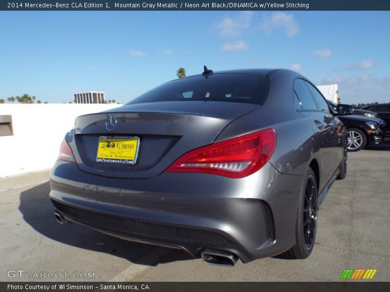 Mountain Gray Metallic / Neon Art Black/DINAMICA w/Yellow Stitching 2014 Mercedes-Benz CLA Edition 1