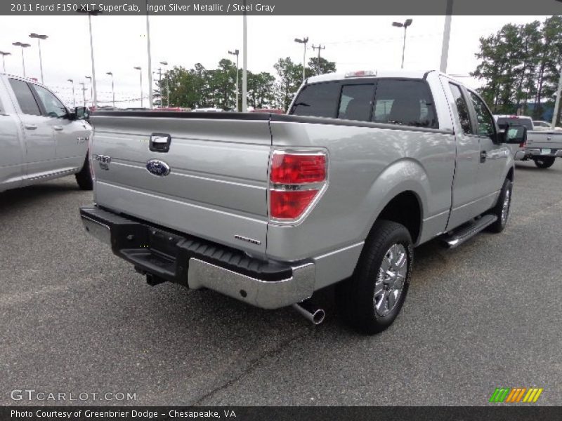 Ingot Silver Metallic / Steel Gray 2011 Ford F150 XLT SuperCab