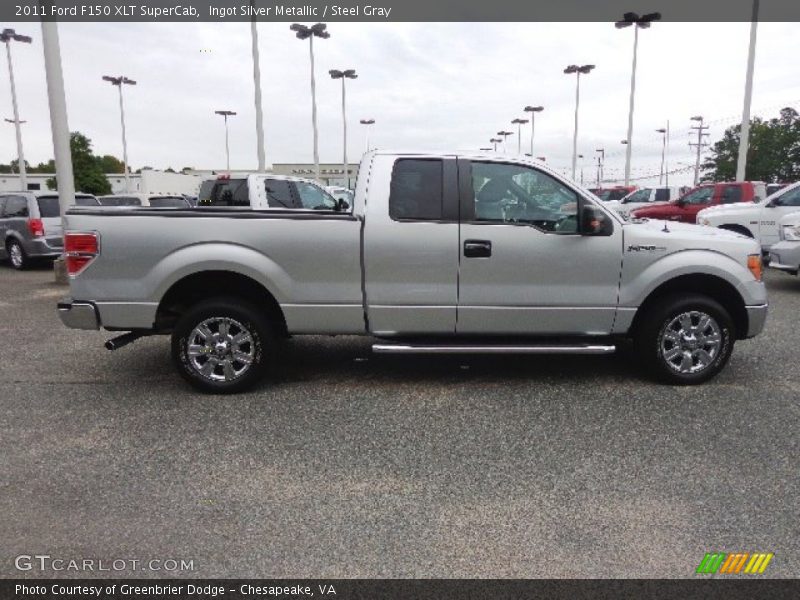 Ingot Silver Metallic / Steel Gray 2011 Ford F150 XLT SuperCab