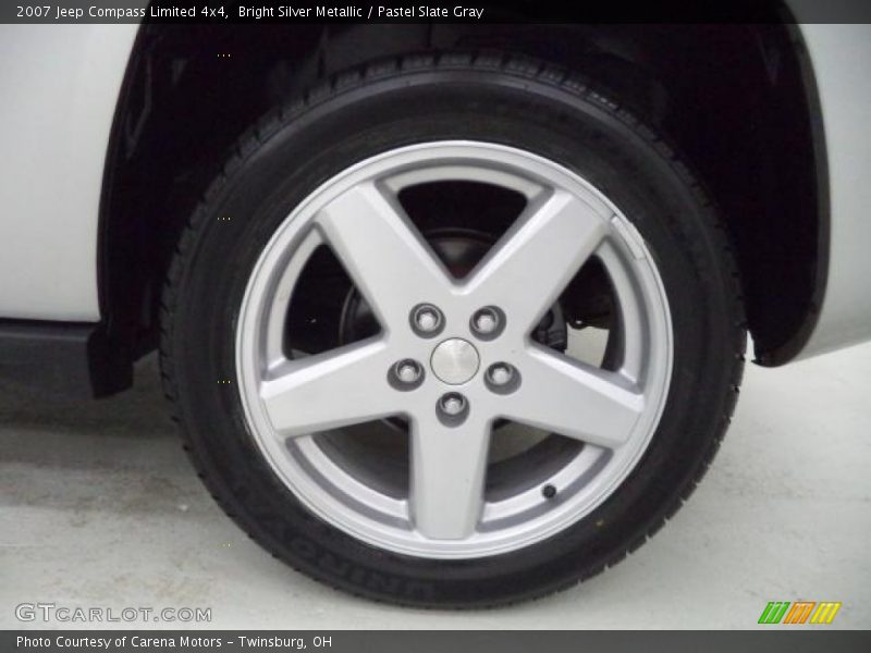 Bright Silver Metallic / Pastel Slate Gray 2007 Jeep Compass Limited 4x4