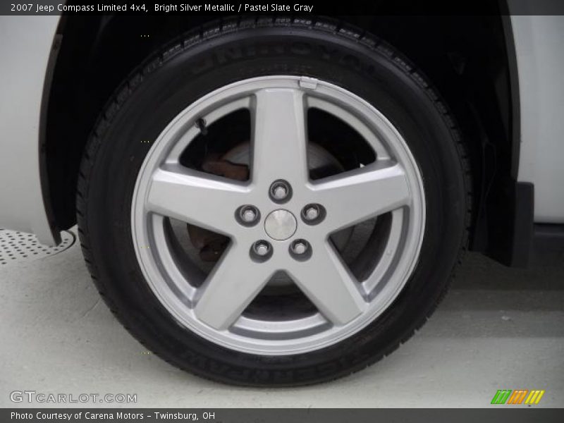 Bright Silver Metallic / Pastel Slate Gray 2007 Jeep Compass Limited 4x4