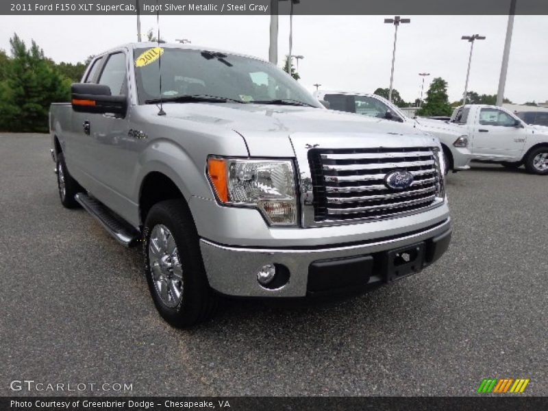 Ingot Silver Metallic / Steel Gray 2011 Ford F150 XLT SuperCab