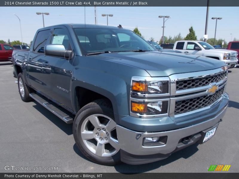 Blue Granite Metallic / Jet Black 2014 Chevrolet Silverado 1500 LT Crew Cab 4x4