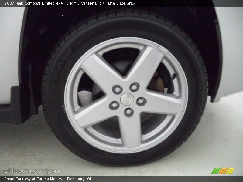 Bright Silver Metallic / Pastel Slate Gray 2007 Jeep Compass Limited 4x4