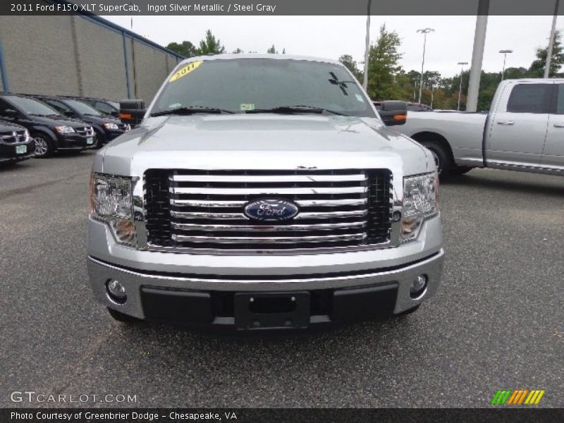 Ingot Silver Metallic / Steel Gray 2011 Ford F150 XLT SuperCab