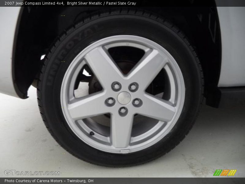 Bright Silver Metallic / Pastel Slate Gray 2007 Jeep Compass Limited 4x4