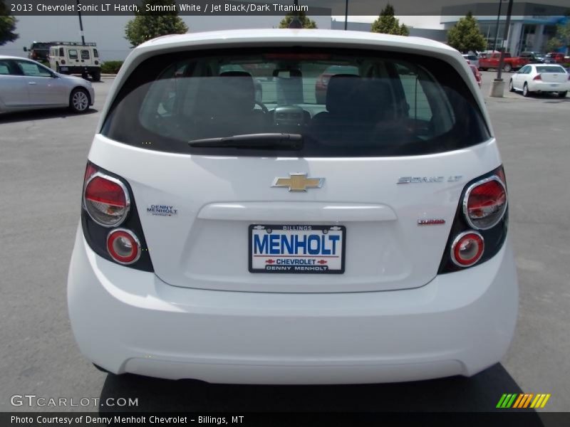 Summit White / Jet Black/Dark Titanium 2013 Chevrolet Sonic LT Hatch