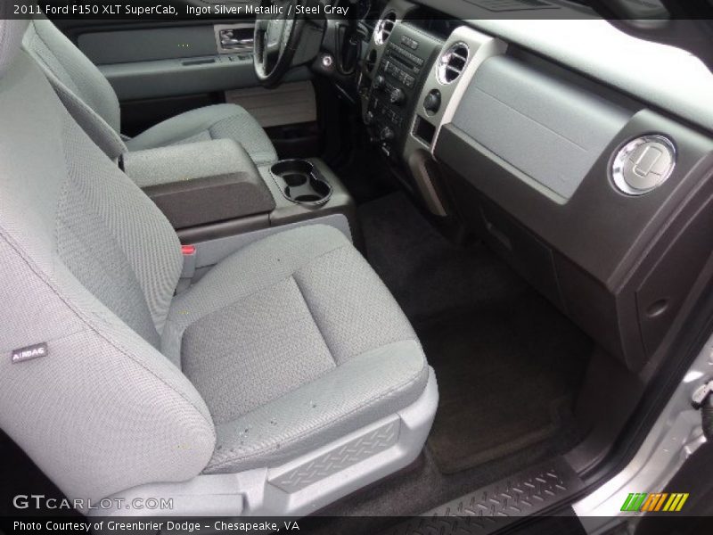 Ingot Silver Metallic / Steel Gray 2011 Ford F150 XLT SuperCab