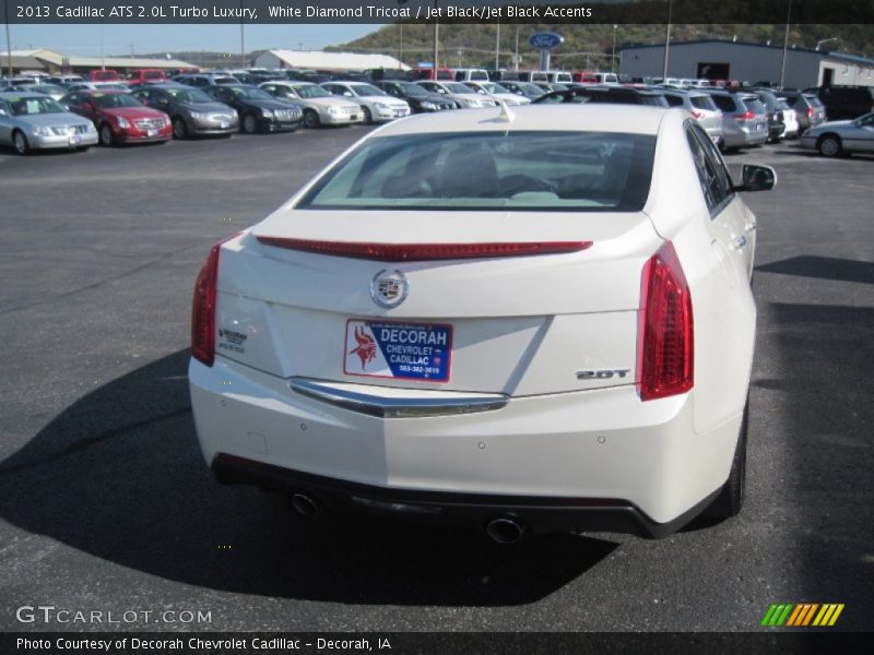 White Diamond Tricoat / Jet Black/Jet Black Accents 2013 Cadillac ATS 2.0L Turbo Luxury