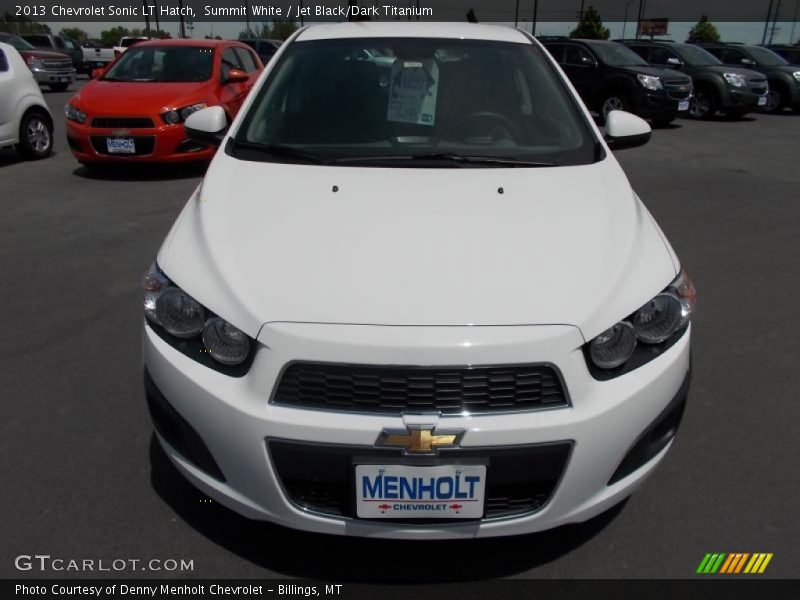 Summit White / Jet Black/Dark Titanium 2013 Chevrolet Sonic LT Hatch