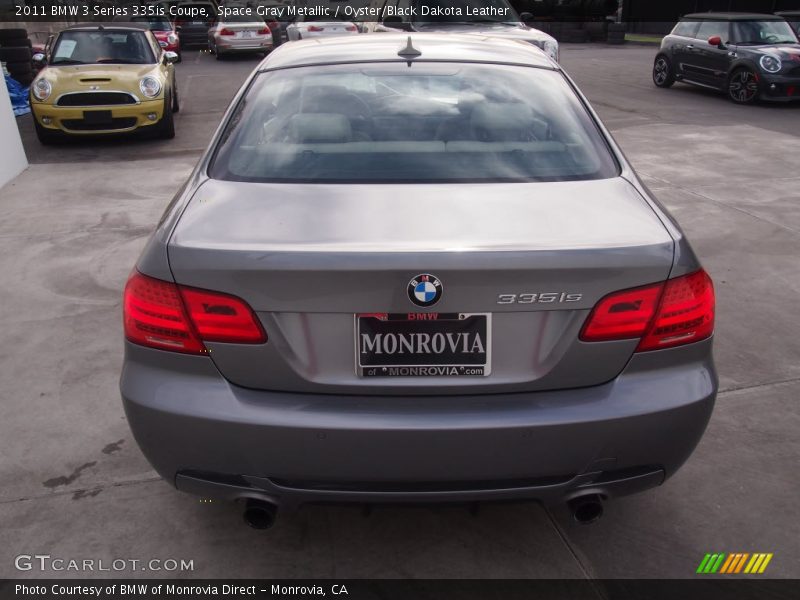 Space Gray Metallic / Oyster/Black Dakota Leather 2011 BMW 3 Series 335is Coupe