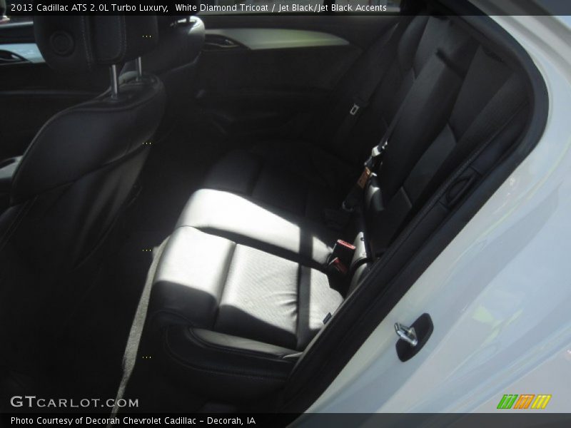 White Diamond Tricoat / Jet Black/Jet Black Accents 2013 Cadillac ATS 2.0L Turbo Luxury
