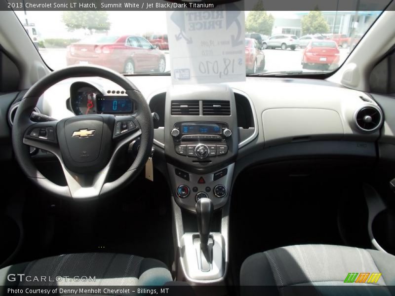 Summit White / Jet Black/Dark Titanium 2013 Chevrolet Sonic LT Hatch