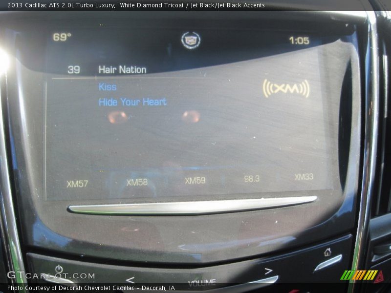 White Diamond Tricoat / Jet Black/Jet Black Accents 2013 Cadillac ATS 2.0L Turbo Luxury