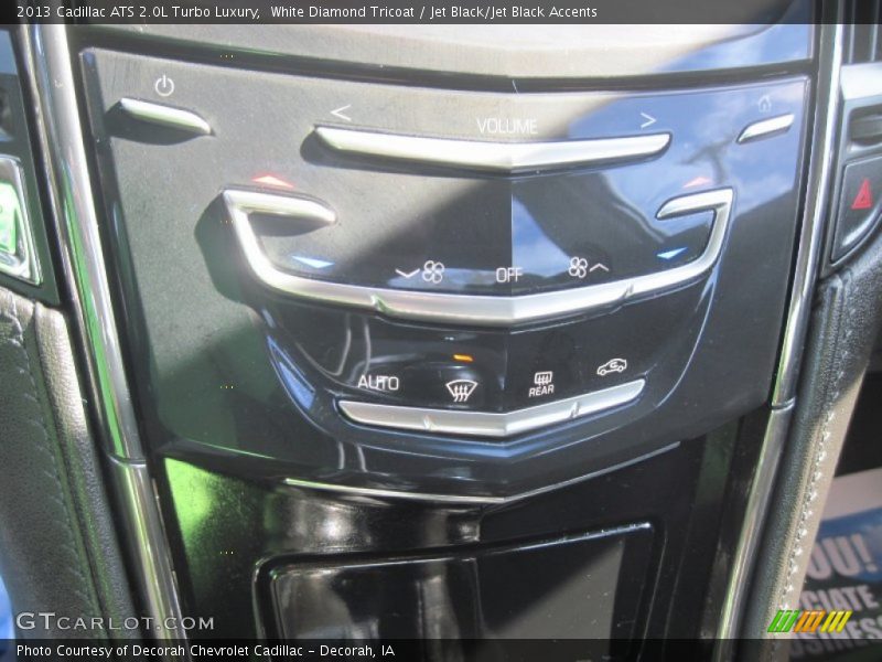 White Diamond Tricoat / Jet Black/Jet Black Accents 2013 Cadillac ATS 2.0L Turbo Luxury