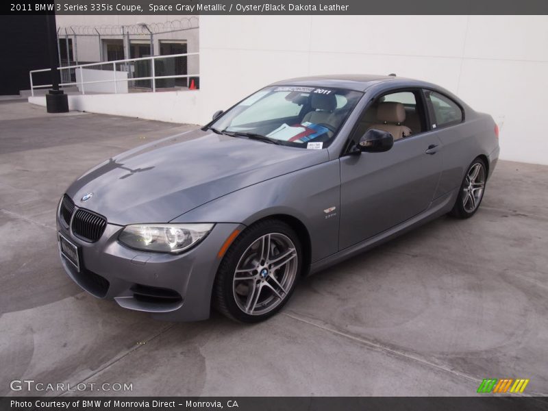 Space Gray Metallic / Oyster/Black Dakota Leather 2011 BMW 3 Series 335is Coupe