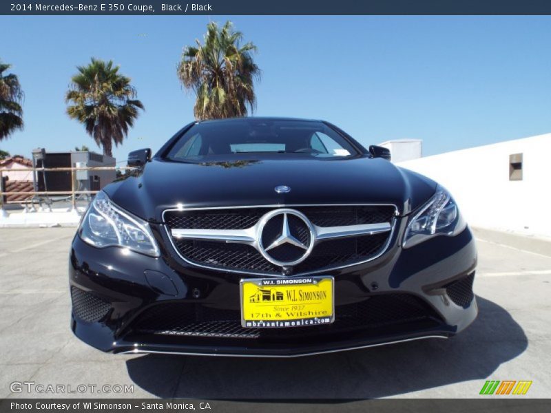 Black / Black 2014 Mercedes-Benz E 350 Coupe