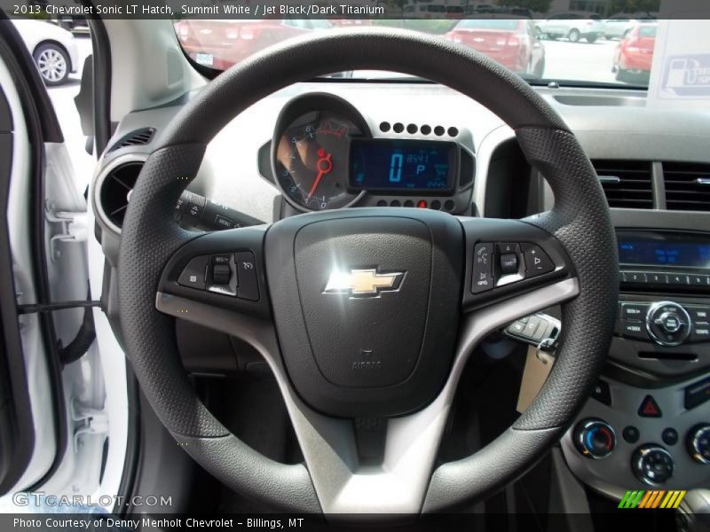 Summit White / Jet Black/Dark Titanium 2013 Chevrolet Sonic LT Hatch