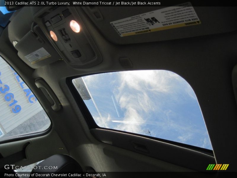 White Diamond Tricoat / Jet Black/Jet Black Accents 2013 Cadillac ATS 2.0L Turbo Luxury