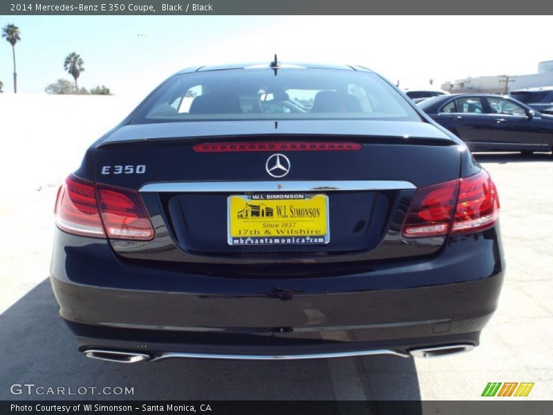 Black / Black 2014 Mercedes-Benz E 350 Coupe