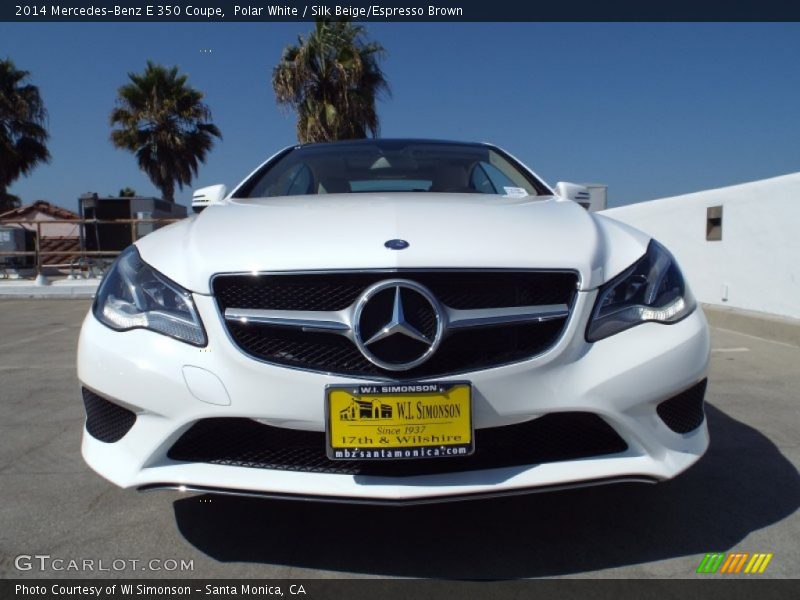 Polar White / Silk Beige/Espresso Brown 2014 Mercedes-Benz E 350 Coupe