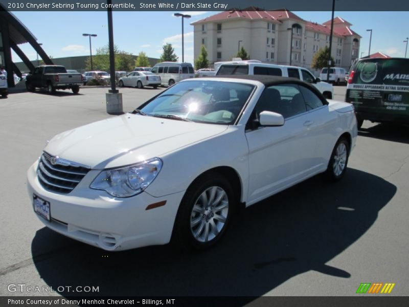 Stone White / Dark Slate Gray 2010 Chrysler Sebring Touring Convertible
