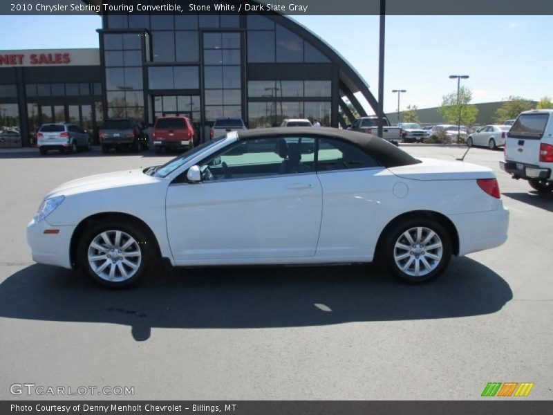 Stone White / Dark Slate Gray 2010 Chrysler Sebring Touring Convertible