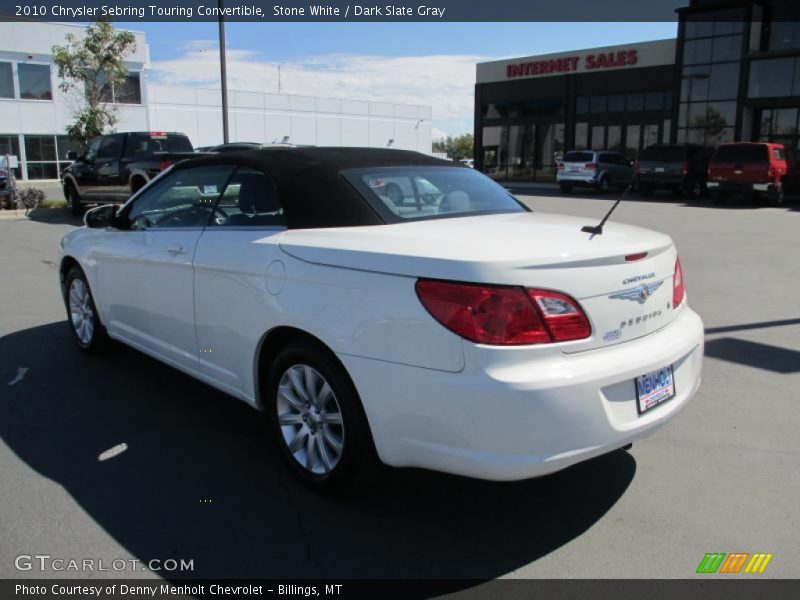 Stone White / Dark Slate Gray 2010 Chrysler Sebring Touring Convertible