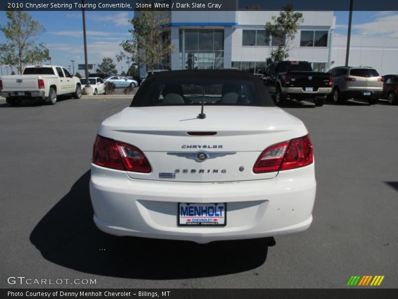 Stone White / Dark Slate Gray 2010 Chrysler Sebring Touring Convertible