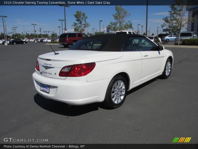 Stone White / Dark Slate Gray 2010 Chrysler Sebring Touring Convertible