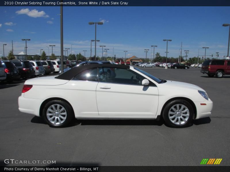Stone White / Dark Slate Gray 2010 Chrysler Sebring Touring Convertible