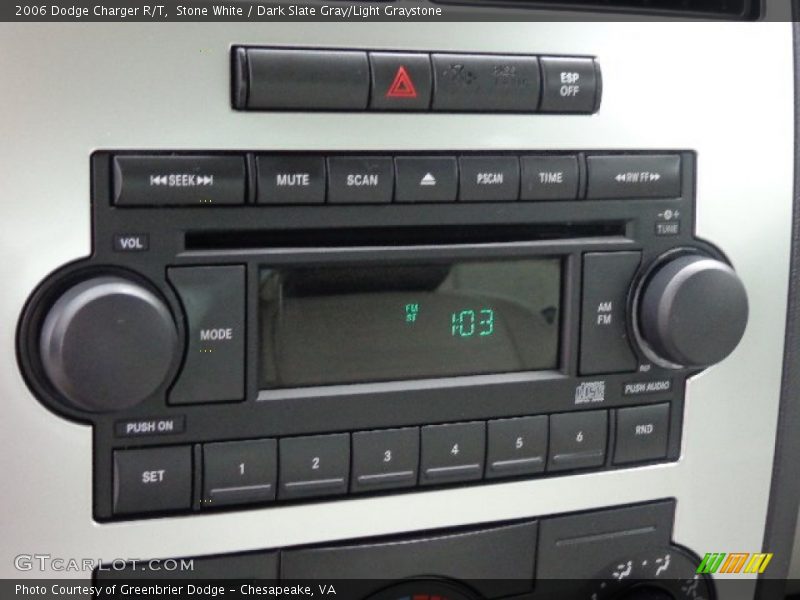 Stone White / Dark Slate Gray/Light Graystone 2006 Dodge Charger R/T