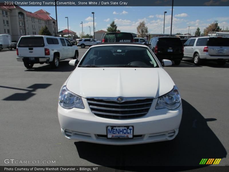 Stone White / Dark Slate Gray 2010 Chrysler Sebring Touring Convertible