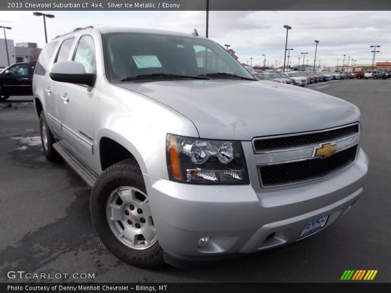 Silver Ice Metallic / Ebony 2013 Chevrolet Suburban LT 4x4