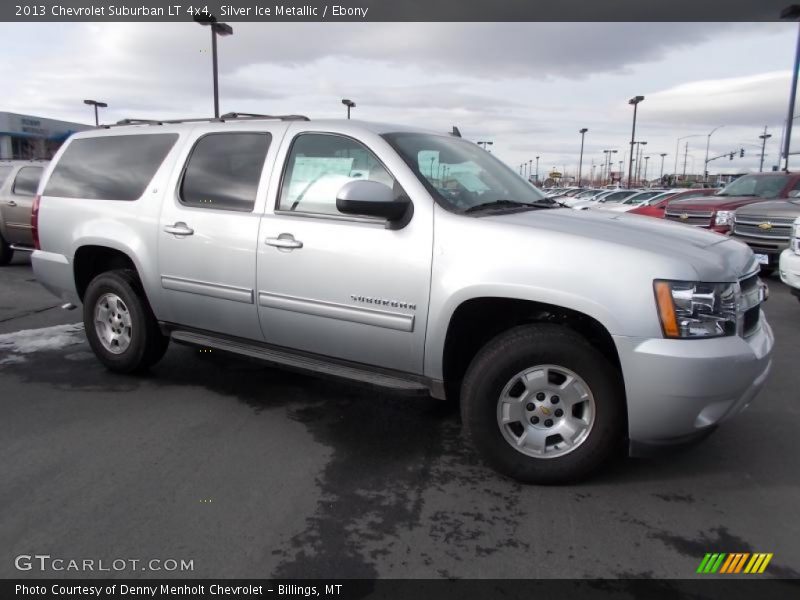 Silver Ice Metallic / Ebony 2013 Chevrolet Suburban LT 4x4