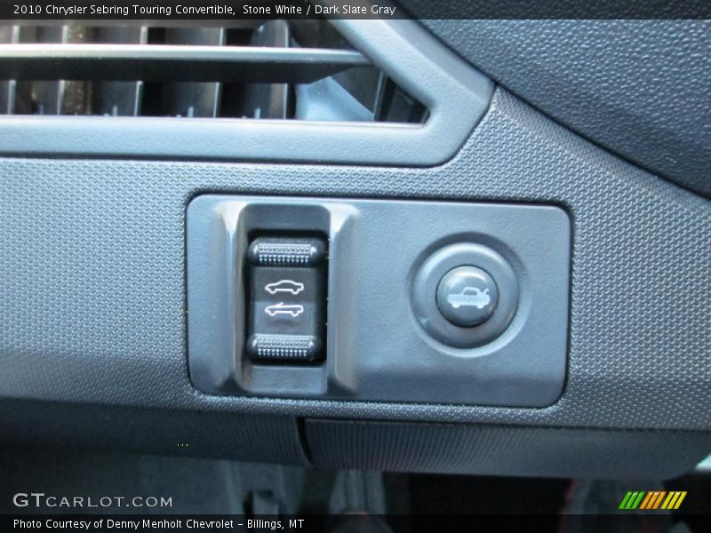 Stone White / Dark Slate Gray 2010 Chrysler Sebring Touring Convertible