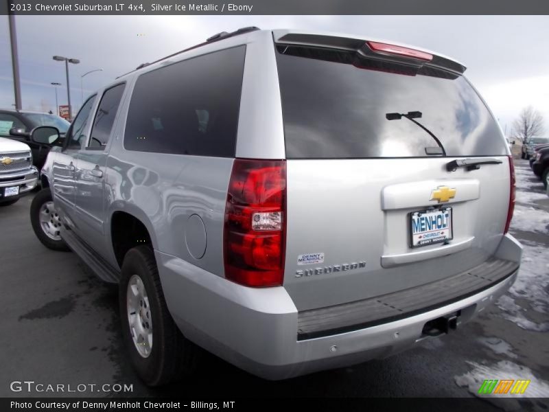 Silver Ice Metallic / Ebony 2013 Chevrolet Suburban LT 4x4