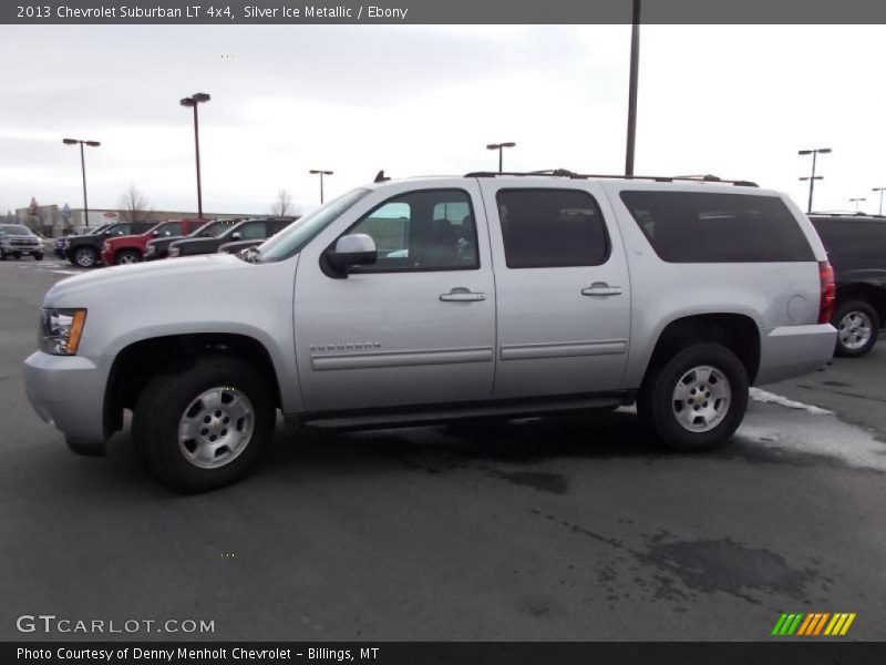 Silver Ice Metallic / Ebony 2013 Chevrolet Suburban LT 4x4