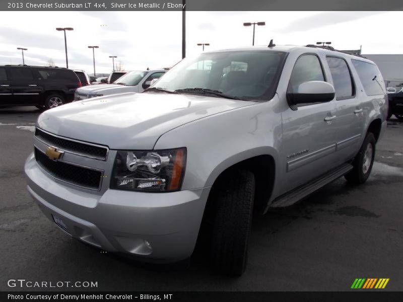 Silver Ice Metallic / Ebony 2013 Chevrolet Suburban LT 4x4