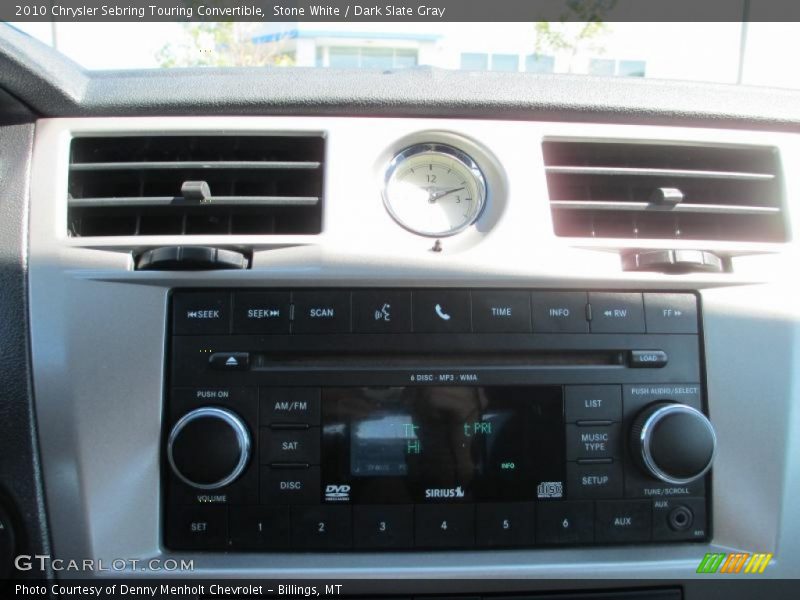 Stone White / Dark Slate Gray 2010 Chrysler Sebring Touring Convertible