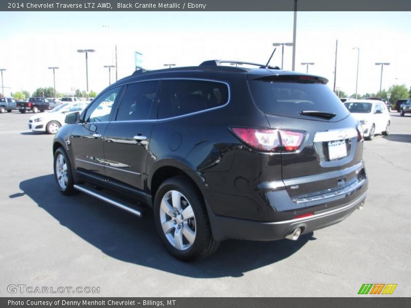 Black Granite Metallic / Ebony 2014 Chevrolet Traverse LTZ AWD