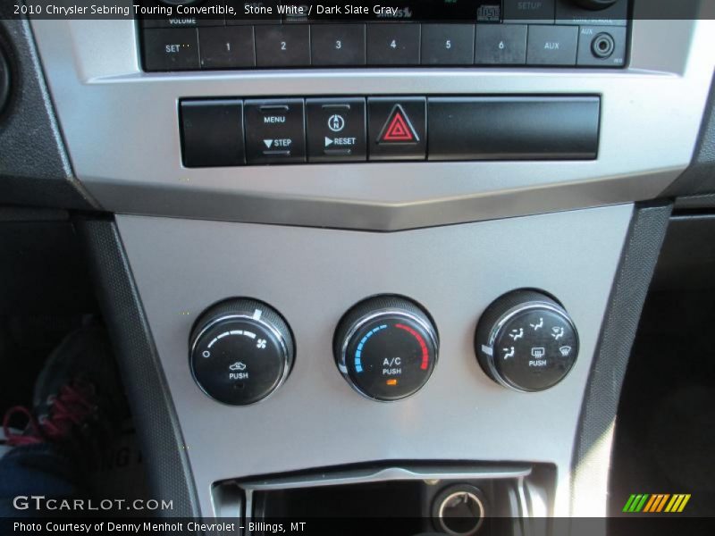 Stone White / Dark Slate Gray 2010 Chrysler Sebring Touring Convertible