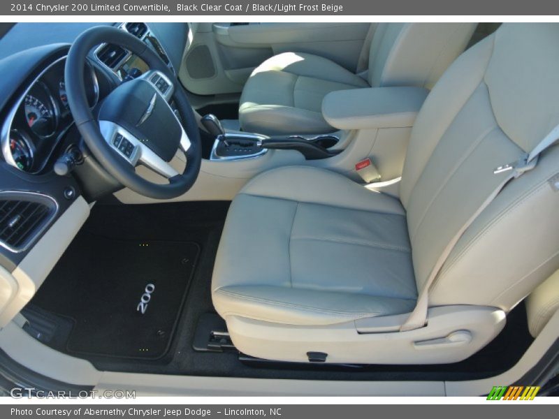 Black Clear Coat / Black/Light Frost Beige 2014 Chrysler 200 Limited Convertible