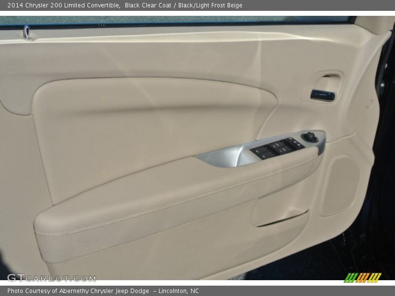 Black Clear Coat / Black/Light Frost Beige 2014 Chrysler 200 Limited Convertible
