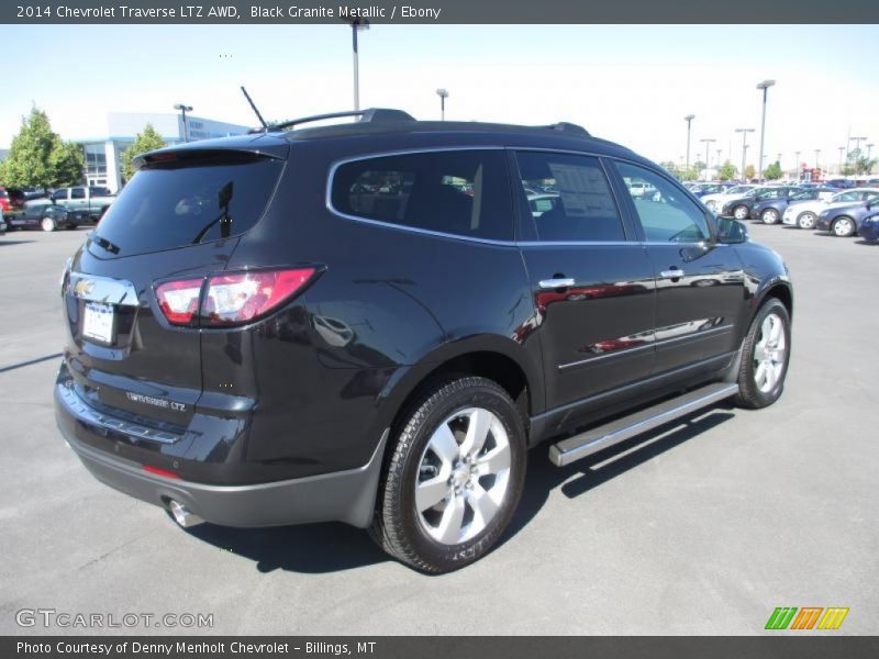 Black Granite Metallic / Ebony 2014 Chevrolet Traverse LTZ AWD