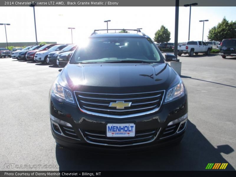 Black Granite Metallic / Ebony 2014 Chevrolet Traverse LTZ AWD