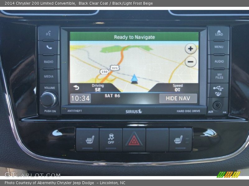Black Clear Coat / Black/Light Frost Beige 2014 Chrysler 200 Limited Convertible