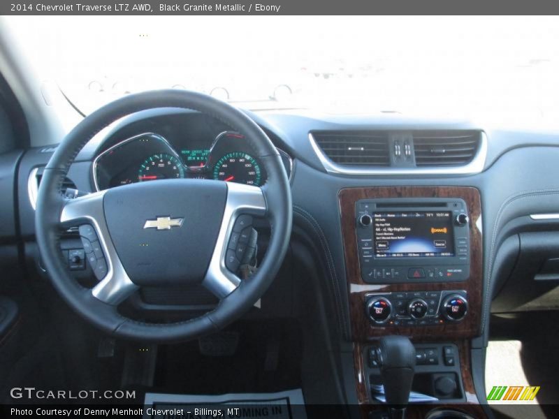 Black Granite Metallic / Ebony 2014 Chevrolet Traverse LTZ AWD